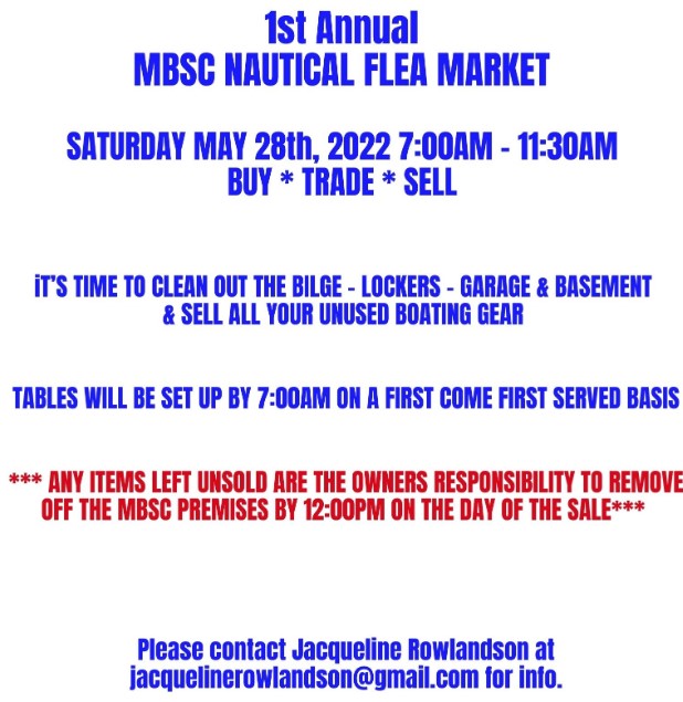 MBSC Nautical Flea Market – 28th May