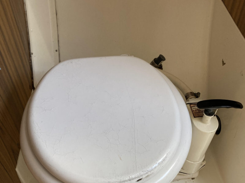Jabsco manual pump toilet