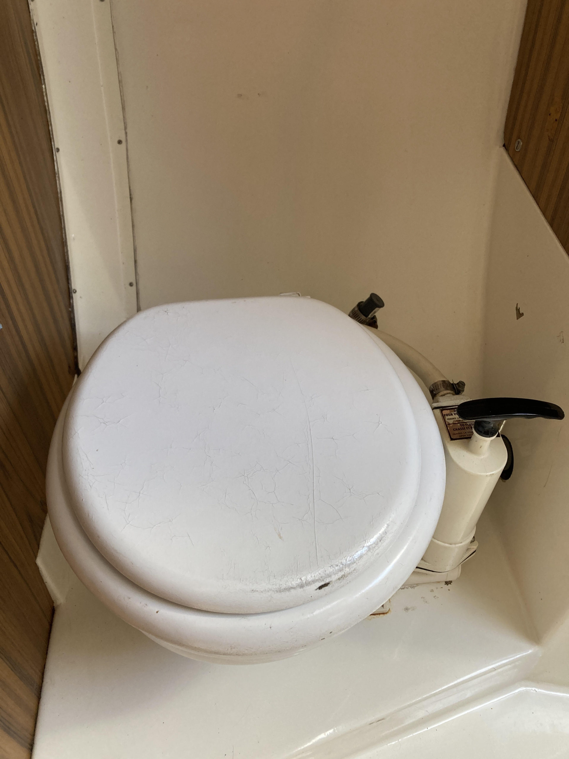 Jabsco manual pump toilet
