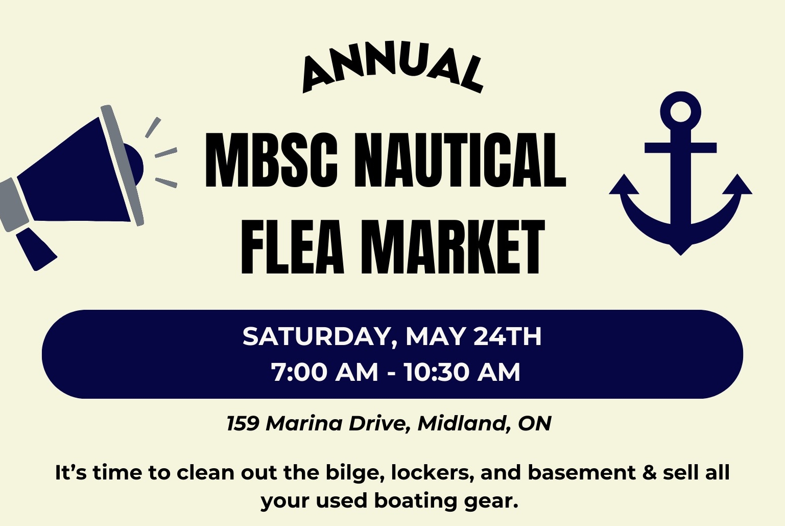 MBSC Nautical Flea Market – Sat May 24th