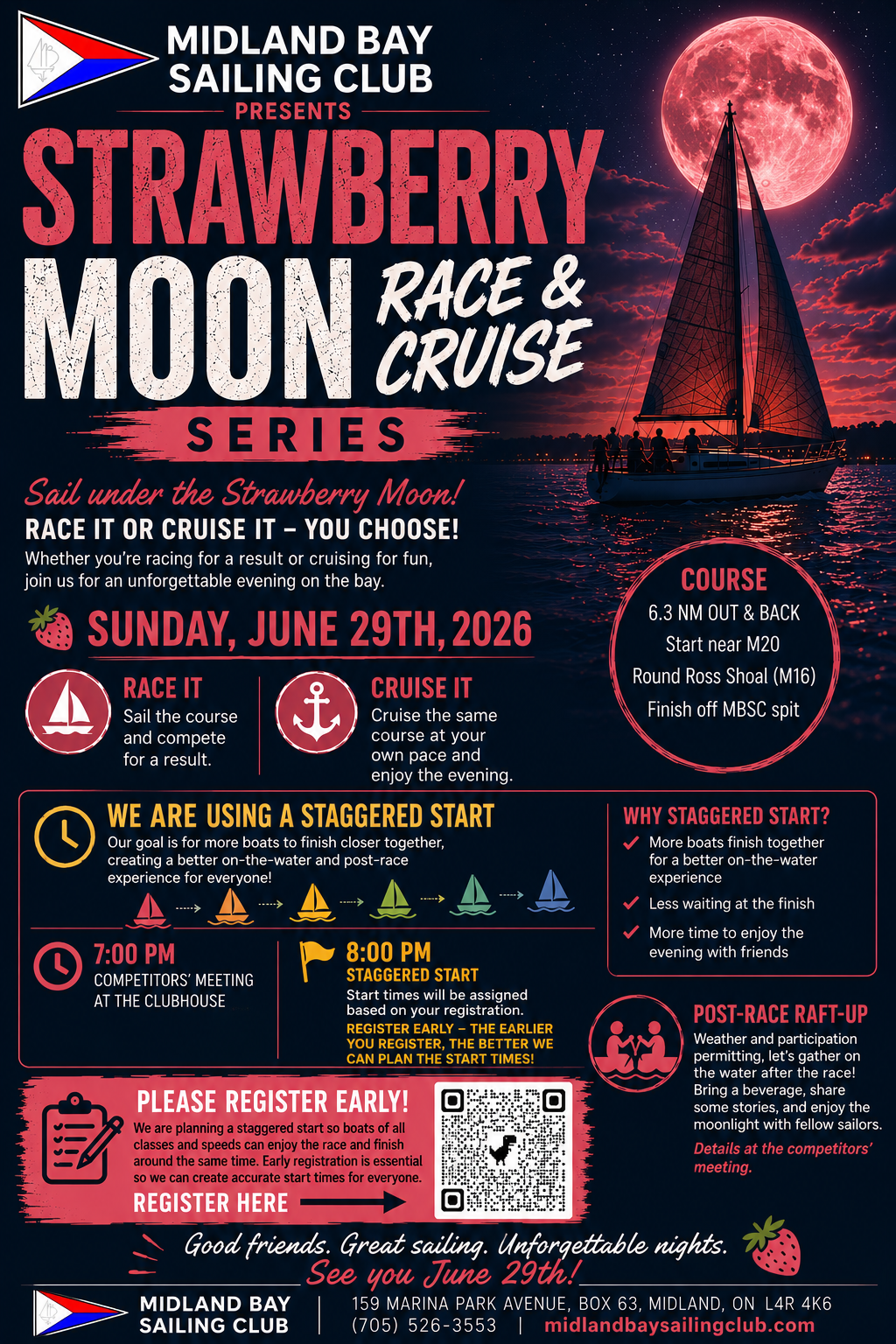 Strawberry Moon Race & Cruise Returns to Georgian Bay