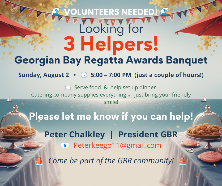 Georgian Bay Regatta Volunteers Needed